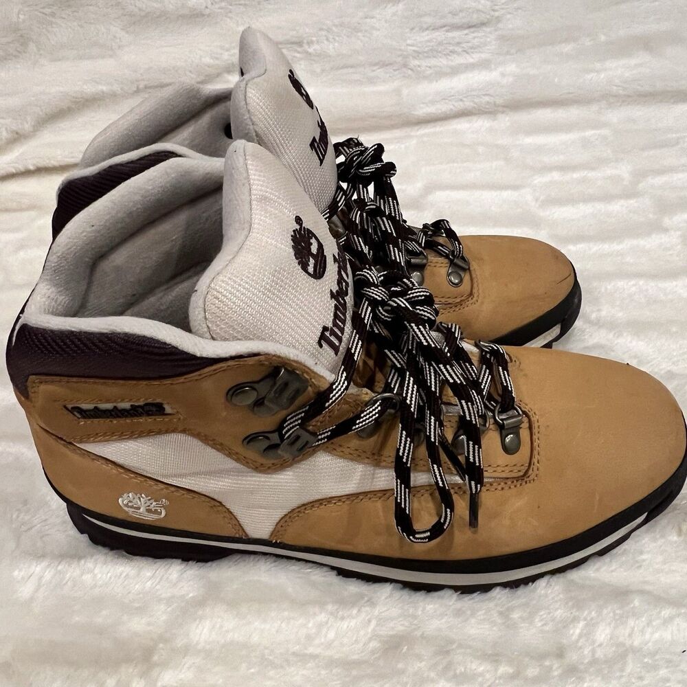 Timberland Euro Hiker 56033 Men’s 10M Wheat Ivory Nubuck Hiking Boots
